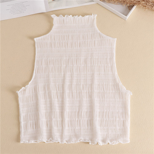 South Korean autumn and winter lace edge pseudo collar shirt collar versatile black and white decorative sweater collar