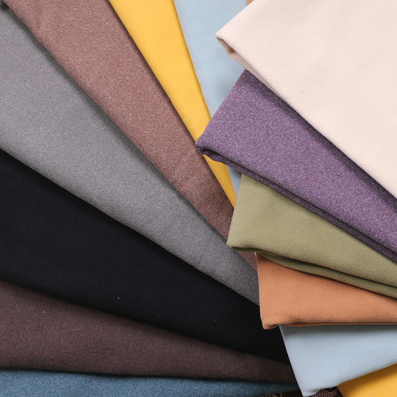 隱形條螺紋牙簽條德絨面料無痕隨心裁保暖內衣秋冬加絨打底衫布料