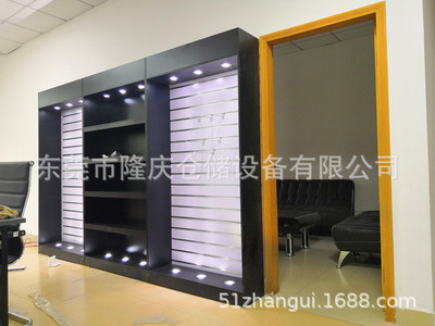 廠家直銷定制木質手機配件櫃展示櫃挂鈎靠牆飾品數碼電腦産品貨架