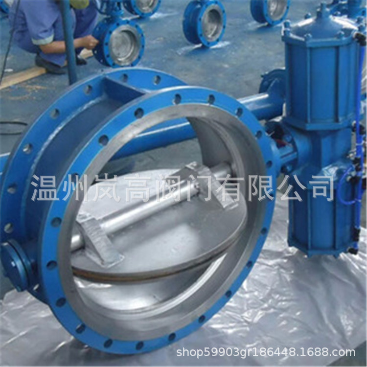 厂家供应 硬密封蝶阀 气动蝶阀 法兰连接 D643H-16C DN150