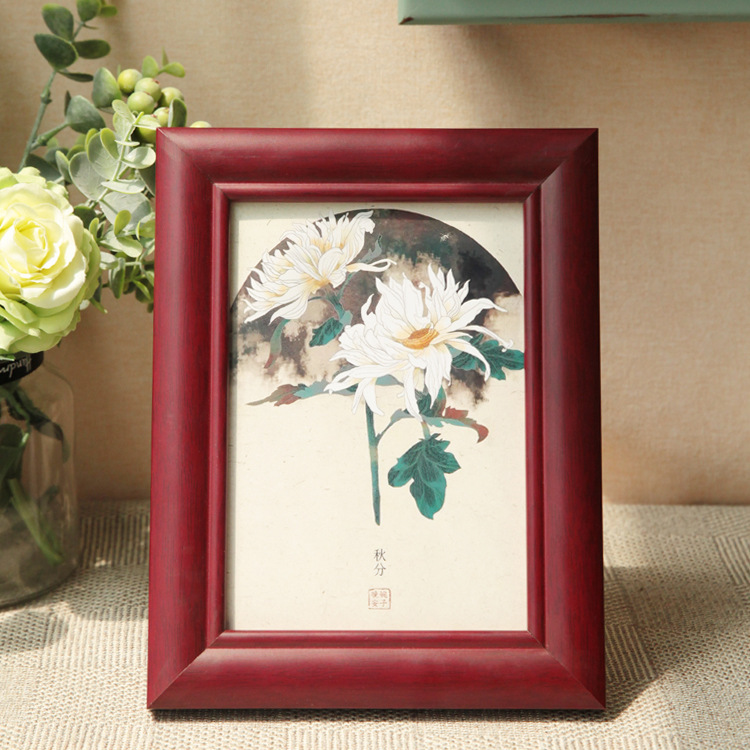 Hongyi manufacturers order Chinese wooden photo frame/picture frame wooden wall mahogany color photo frame framed picture frame Hongyi manufacturers order Chinese wooden photo frame/picture frame wooden wall mahogany color photo frame framed picture frame