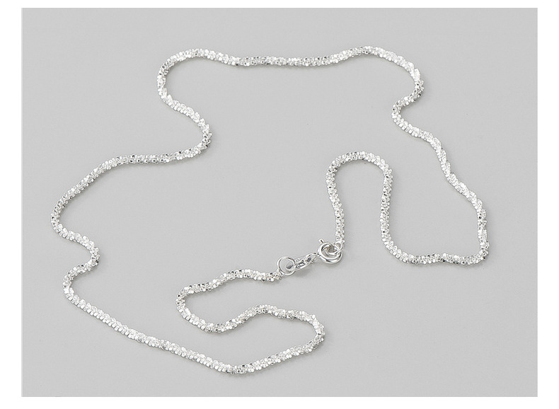 Silver Wave Sparkling Clavicle Necklace - Elegant 925 Sterling_voghion.com