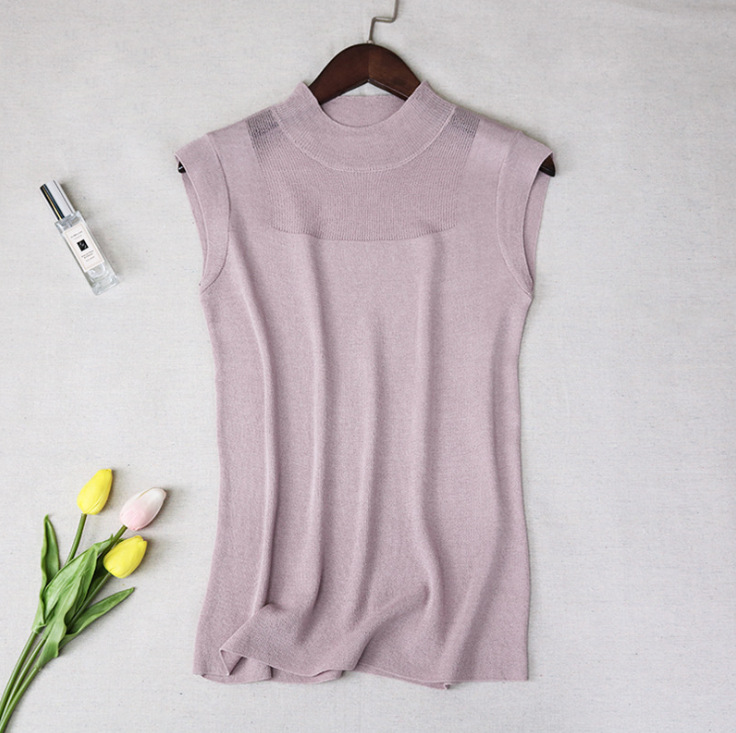 Women's Vest Tank Tops Hollow Out Casual Solid Color display picture 7