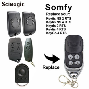 Somfy Keygo 4 RTS Garage Door Direct Direte Doving Door Control Garage Command 433.92 МГц