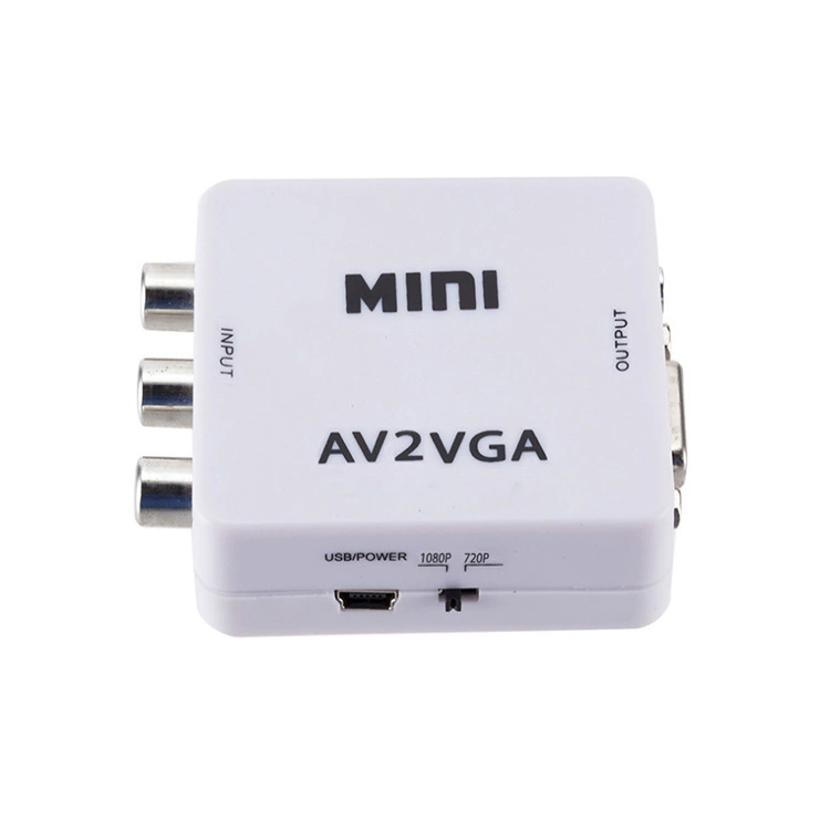 Фабричный AV в VGA AV в VGA HD конвертер AV2VGA поддерживает дисплей 1080P