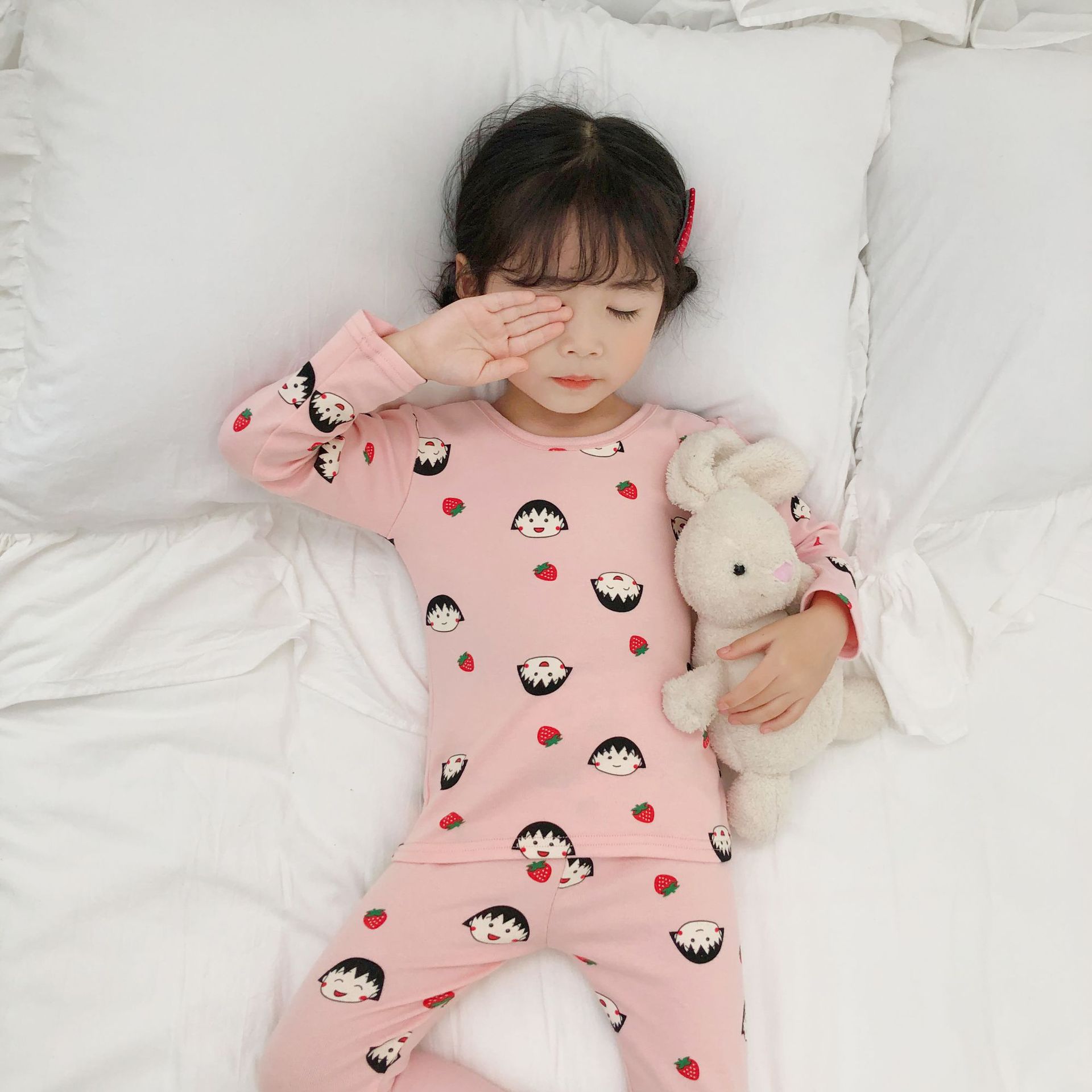 2020冬款A类女童儿童内衣套装97棉秋衣秋裤保暖韩版磨毛批发大童|ms