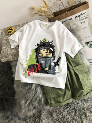 童装男童夏装T恤2020新款儿童夏天洋气中大童男孩夏季帅气韩版潮|ms