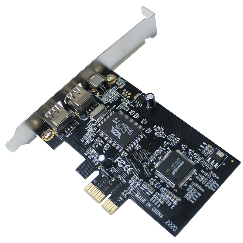 PCI-E 1394 карта видеозахвата, карта захвата с камеры DV, PCIE 1X 1394 карта захвата, без драйвера