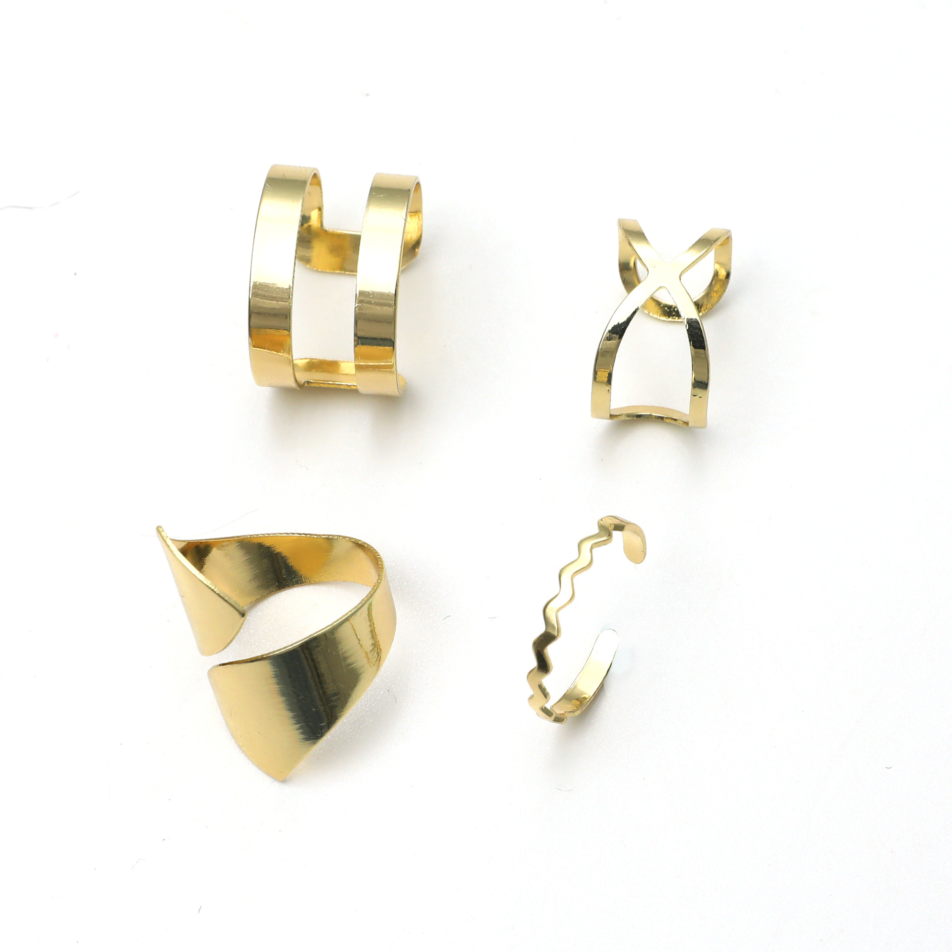 New  Creative Exaggerated Simple Retro Trendy  All-match Ring Set display picture 1