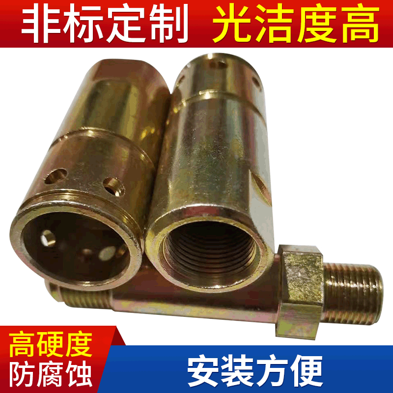 定制接头锥气动液压快速接头 卡套式油管直通管接头 气动元件批发