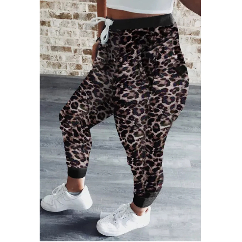 tie-dye printed sports casual pants   NSKX8459