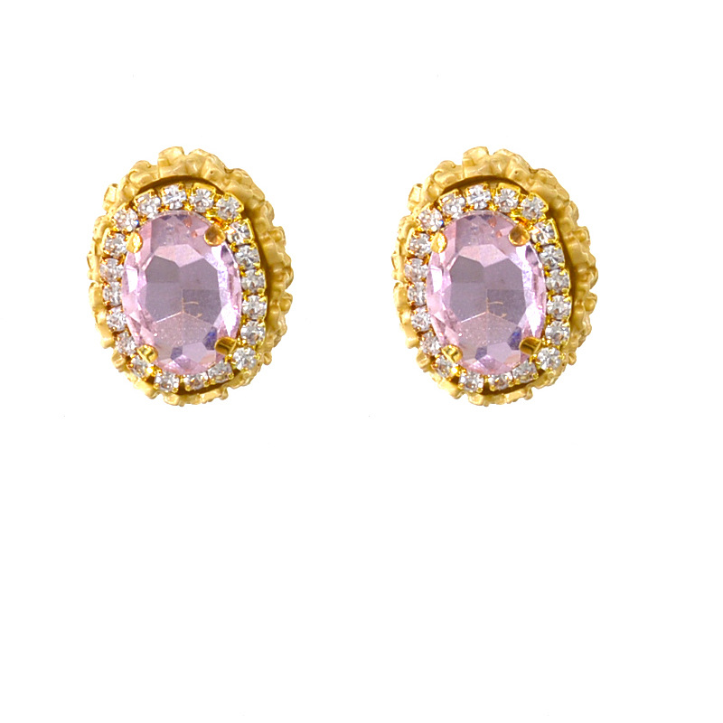 Crystal Simple Small Retro Earrings New Earrings Wholesale display picture 6