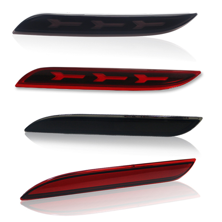 適用福特野馬Ford Mustang LED流水后杠燈 后霧燈 野馬魚骨后杠燈