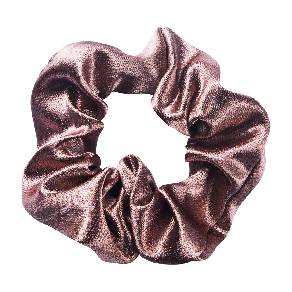 Korean Simple Fashion Satin Fabric Hair Ring Elastic Head Rope Solid Color Cheap Hair Ring Wholesale display picture 8