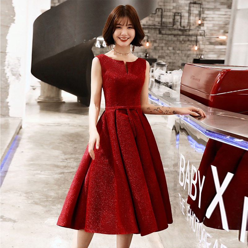 敬酒服新娘2025红色显瘦平时可穿小个子孕妇订婚结婚晚礼服女婚纱