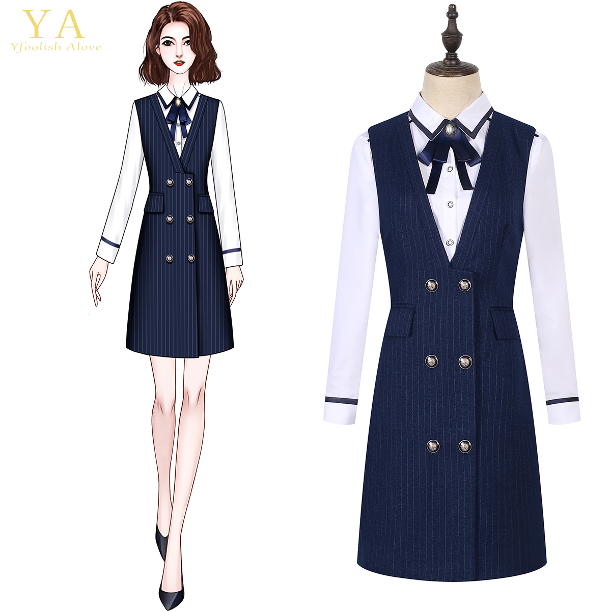 秋冬季西装职业套装女商务气质时尚教师经理女神面试正装加绒批发