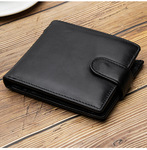 Бумажник, пряжка, кошелек, короткая сумка, из натуральной кожи