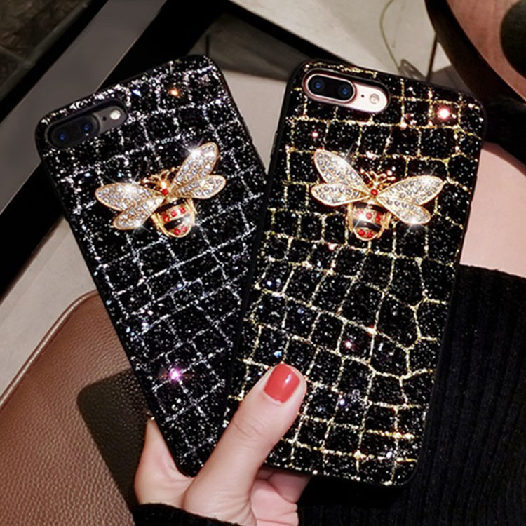 IPhone 12 mobile phone case rhinestone b...