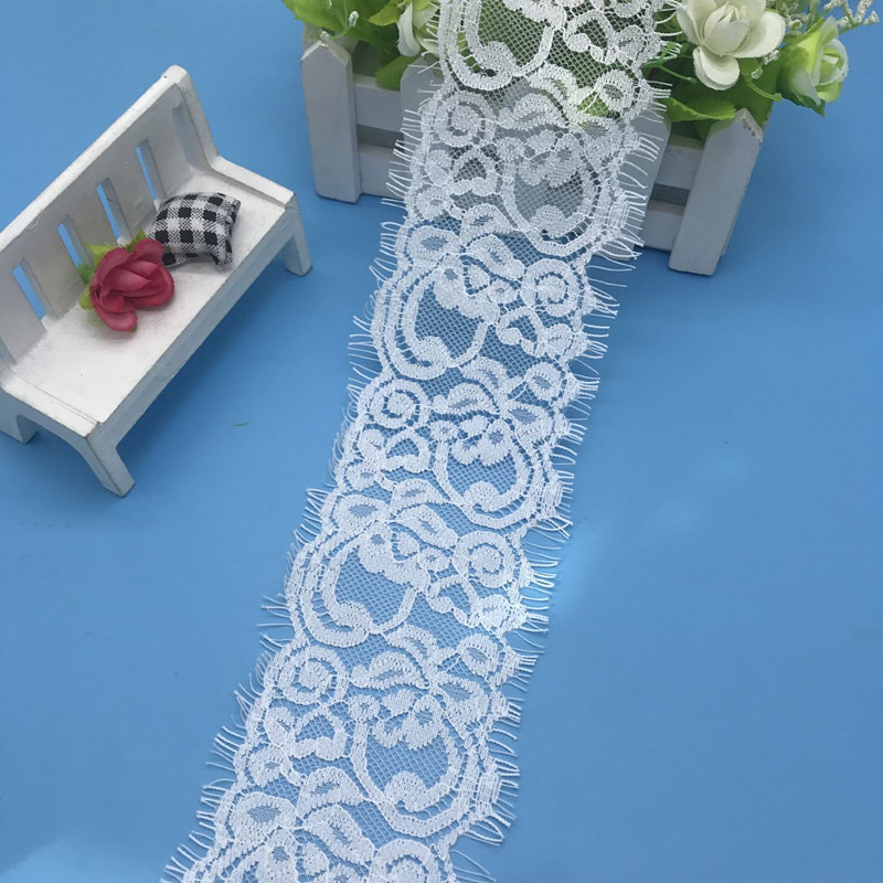 新款蕾丝无弹花边睫毛花边厂家现货批发围巾内衣雨伞服装辅料
