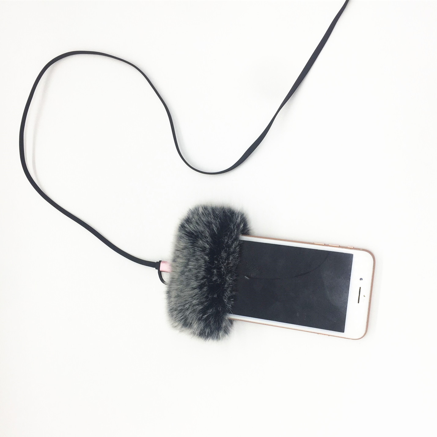 Suitable for Apple Live Mobile Phone Windproof Mao Mao Set Internet Red Windproof Noise Reduction Mobile Phone Cover