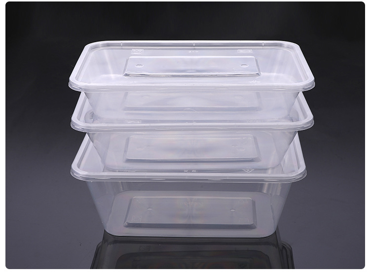 食品级塑料加厚一次性餐具外卖打包盒黑色批发长方形方盒快餐饭盒-阿里巴巴
