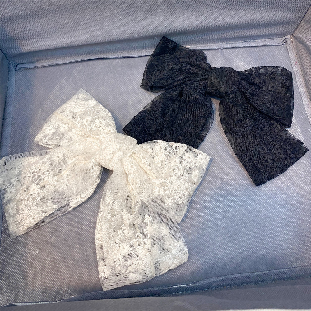 Big Lace Double Bow Hairpin  display picture 10