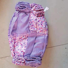 夏季小碎花防曬袖套女士短款花色家用防護桃皮絨套袖透氣兒童護袖