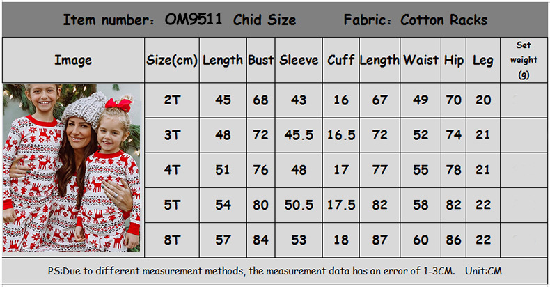 Casual Deer Polyester Printing Pants Sets Casual Pants T-shirt Family Matching Outfits display picture 3