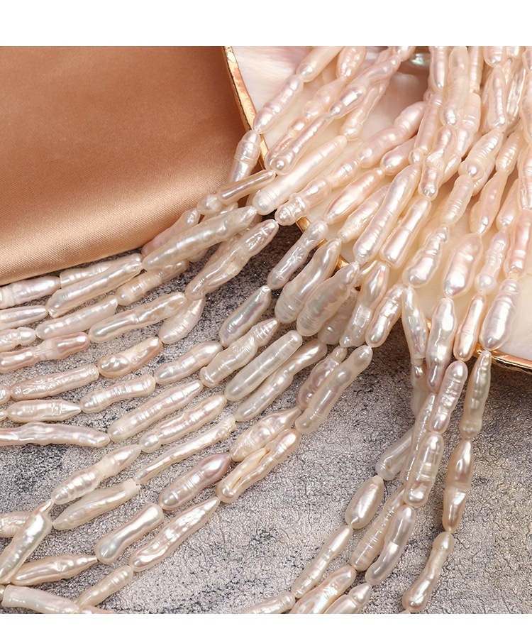 19g Weight Necklace Classification 1 Piece Quantity Daily Occasion Natural Freshwater Pearl Material Geometric Pattern Beaded Design Fashion Style Fashion Geometric Natural Freshwater Pearl Beaded Necklace 1 Piece 7