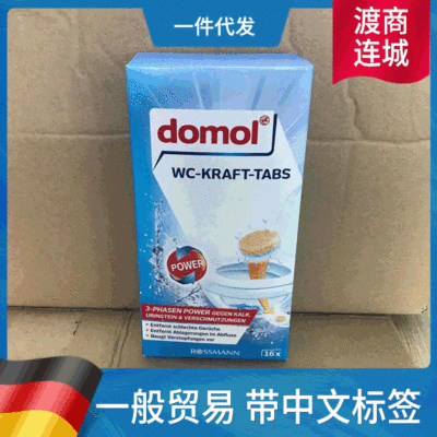 德國進口 domol馬桶泡騰片馬桶祛異味除菌除臭潔廁靈潔廁劑16粒裝