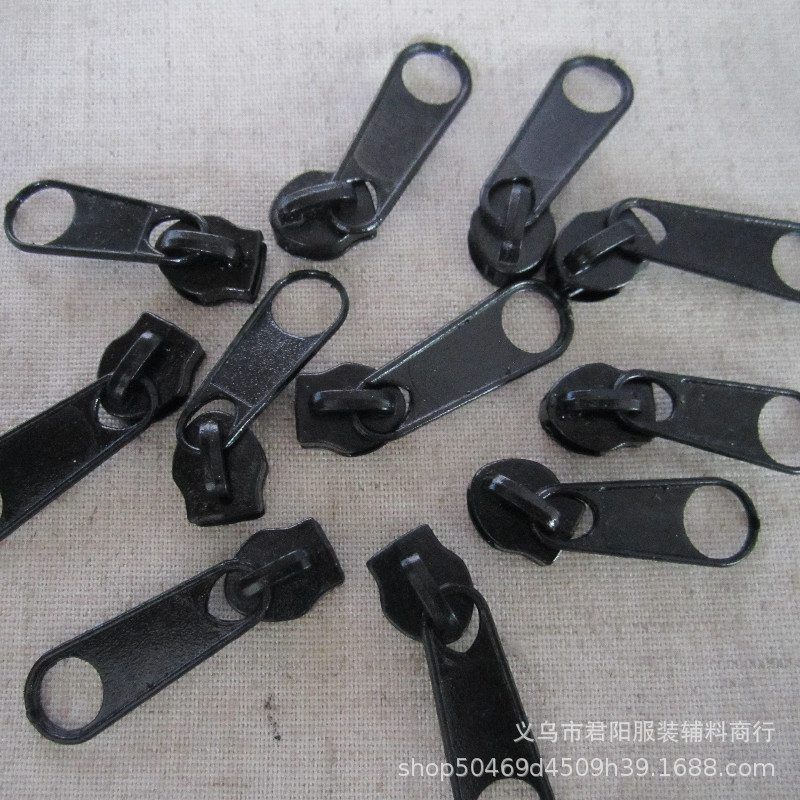 Ready-made metal slider/5# nylon zipper slider/long slider