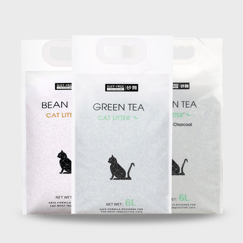 Cat litter green tea deodorizing and dust-free LOVECAT tofu cat litter green tea cat litter cat supplies cat litter