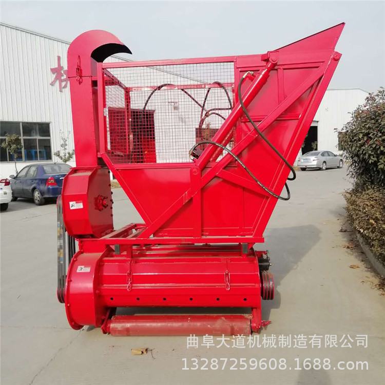 玉米秸秆粉碎青储机 四轮车带动秸秆回收机 饲料青储回收机价格