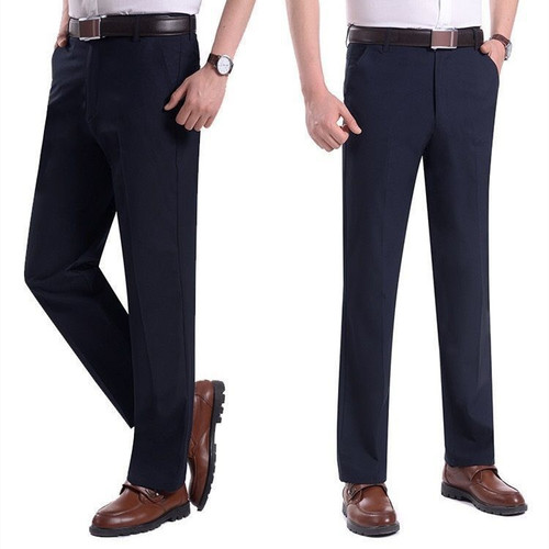 Spring and autumn medium thick men's western pants, men's suit pants, men's middle and old men's loose casual pants, men's autumn pants, men's pants