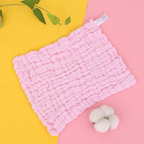 Six-layer gauze cotton plain square towel newborn saliva towel infant handkerchief face towel children's face towel wipe hands