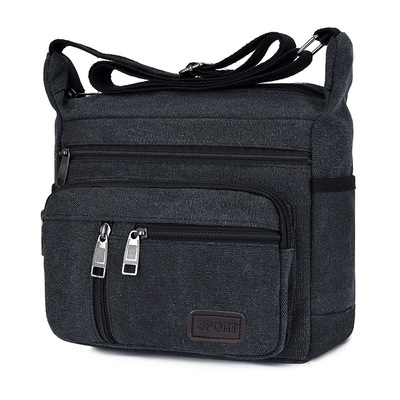 Manufactor wholesale man leisure time canvas Inclined shoulder bag new pattern Men's bag The single shoulder bag knapsack motion Satchel Designed shot link