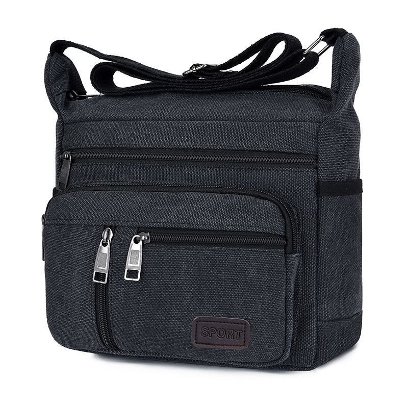 Manufactor wholesale man leisure time canvas Inclined shoulder bag new pattern Men's bag The single shoulder bag knapsack motion Satchel Designed shot link