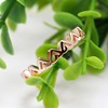 Copper silver fashionable fresh ring, European style, hand painting, simple and elegant design