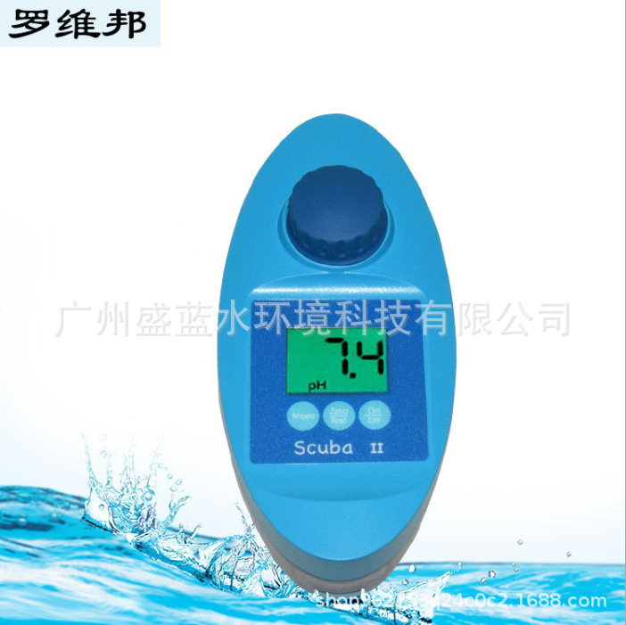 Scubdll rovibon analizador de calidad del agua detector de calidad del agua detección de cloro residual valor de pH caja de prueba de agua de mano CYA