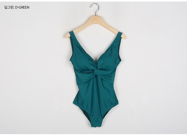 solid color one-piece swimsuit  NSHL21437