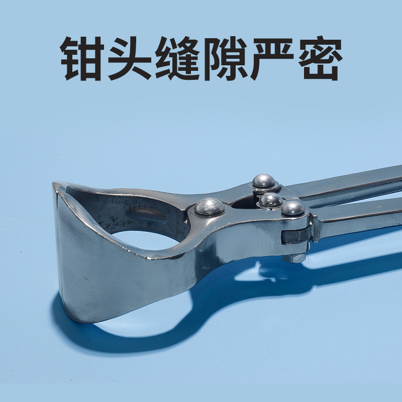 Ganado de acero inoxidable alicates castrantes sin sangre alicates de ganado castrante alicates de castrador de ganado alicates de huevo abrazadera equipo de cría