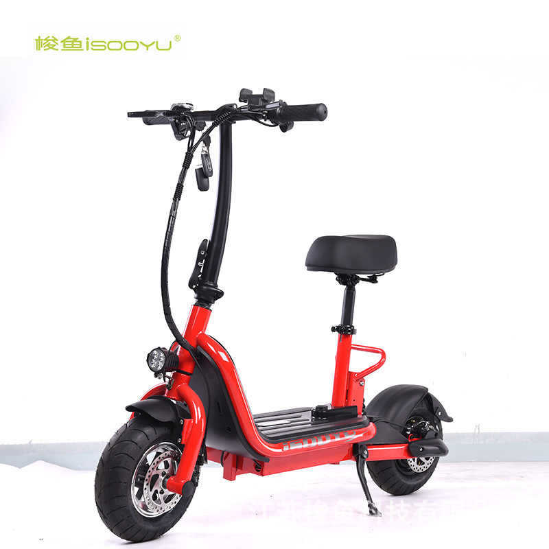 外贸厂家批发新款11寸电动自行车锂电池成人便携代步车助力折叠车