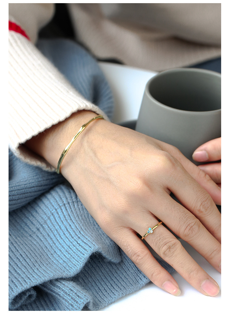 Fashion Solid Color Copper Plating Bangle 1 Piece