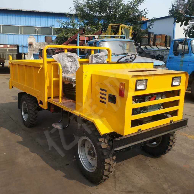 单缸柴油四驱农用运输车 工地运料四不像自卸车 四轮拖拉机订制