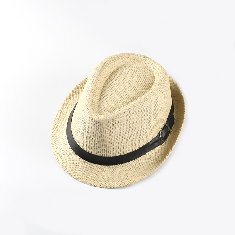 Children Unisex Fashion Solid Color Patchwork Straw Hat display picture 6