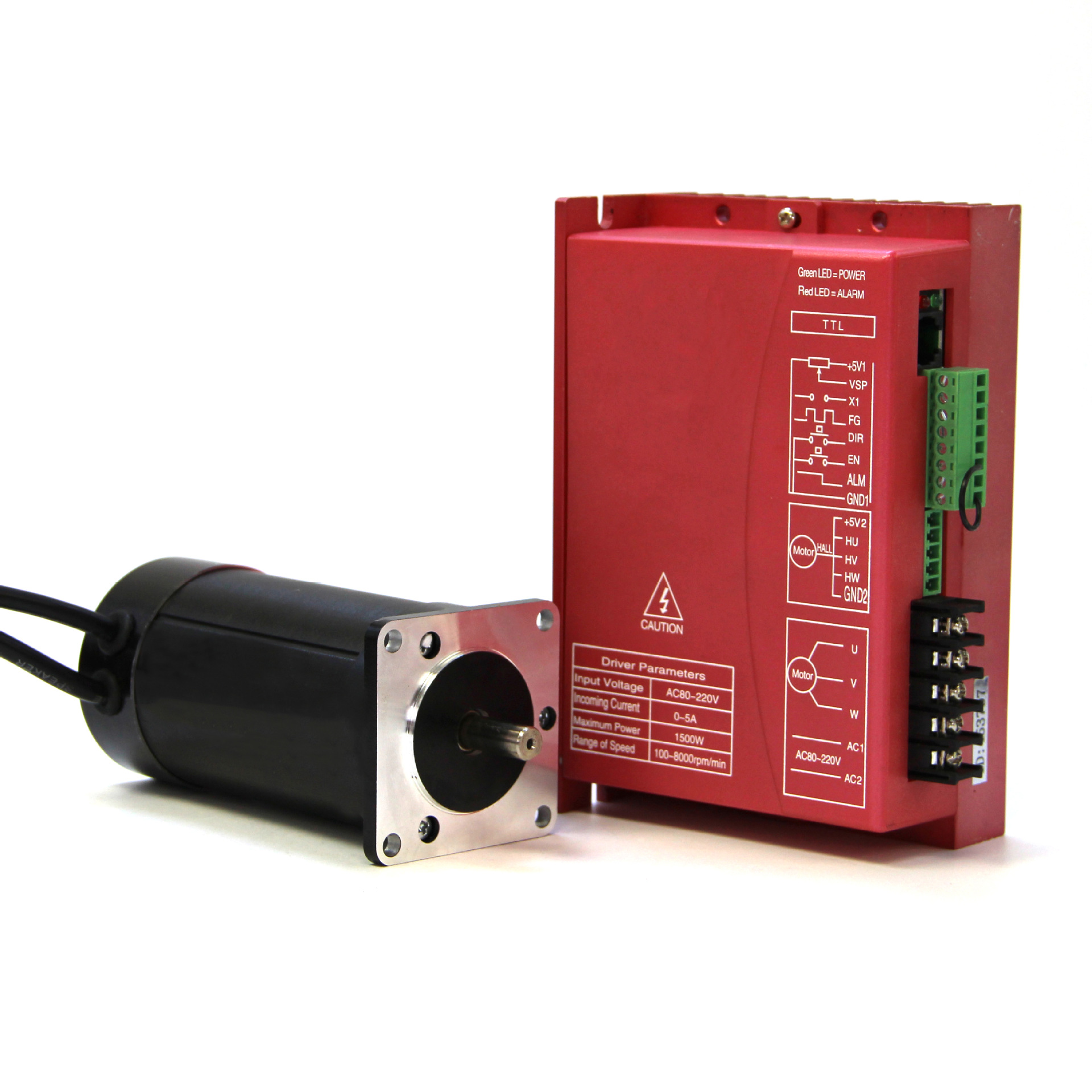 57直流无刷电机100W大扭矩高转速厂家可定制直流无刷电机