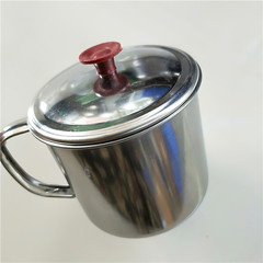 家用幼兒園學生杯高品質不鏽鐵杯子簡約帶蓋子水杯二元店熱賣貨源