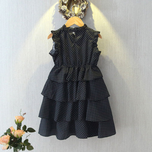 2024 Girls Dress Summer Princess Dress Chiffon Skirt New Children's Little Girl Fashionable Children's Clothes Sleeveless Jumpsuit