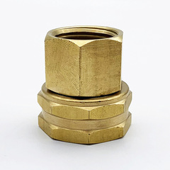 American brass swivel joint 3/4 turn 1/2-14NPT garden hose connection copper fitting male adapter