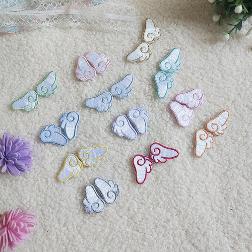 Nayang small wings computer embroidered cloth patch bag DIY decoration clothing luggage accessories applique self-adhesive